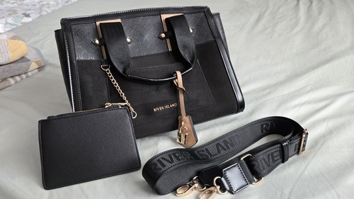 River island black monogram - river,