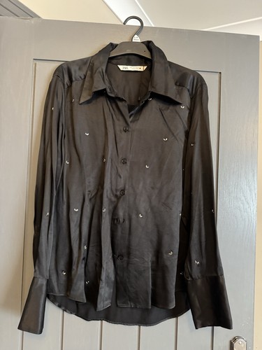 Zara black silk - silk, top
