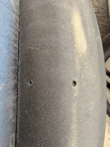 Pair dunlop moto slick tyres - pair,