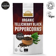 Ausha Organic Tellicherry Black Peppercorns Whole-Cooking 2** GREAT  TASTE AWARD