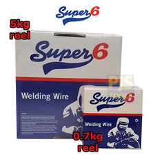 0.7kg or 5kg x Super 6 SWP A18 0.8mm mild steel copper coated mig welding wire