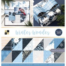 Winter Wonder - DCWV 12"x12" Premium Stack - 36 Christmas double sided sheets