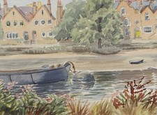 Original Watercolour, 'A Barge