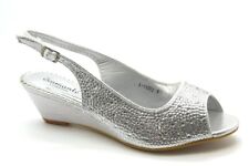 Ladies Women Wedge Peeptoe Mid