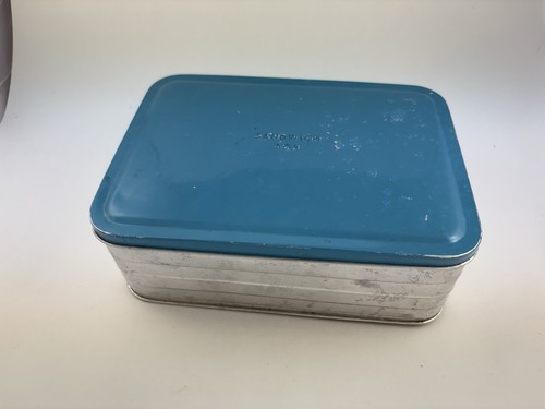 Vintage tin sandwich box - vintage,