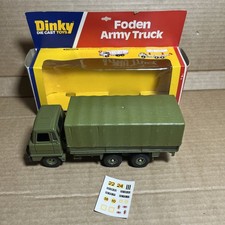 Dinky 668 Foden Army Truck Metal Diecast Model Boxed