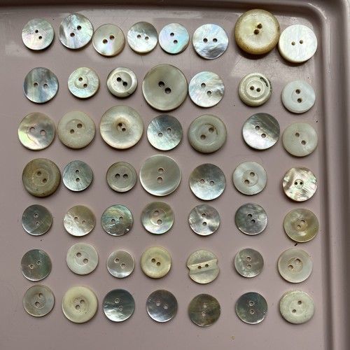 Mother pearl buttons - pearl, buttons-
