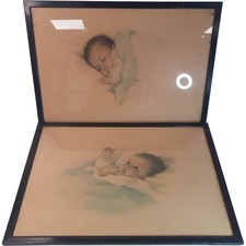 2x Bessie Pease Gutmann Framed