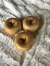 3 Wooden Apples for decoration