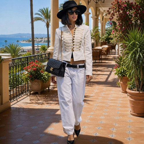Zara white fitted - zara, frog
