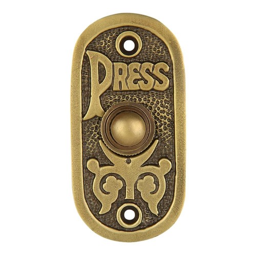 Antique brass doorbell - brass,