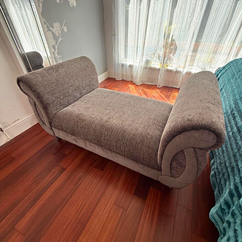 Grey polyester upholstered - polyester,