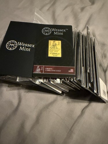 Wessex mint gold bar 1000th - mint,