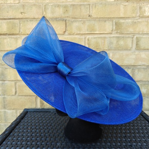 Cobalt blue large fascinator