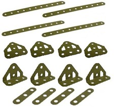 Original Meccano Army Green Parts Bundle ** NEW **