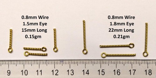 Brass waggler eyes for float - waggler,