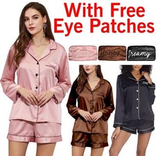 Ladies Satin Pyjamas PJs