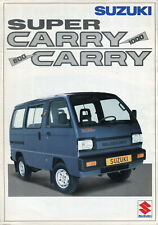 Suzuki Carry & Super Carry pick-up Minibus Van Dutch market sales brochure 1986