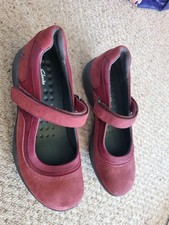 Clarks Wave Walk Berry Red