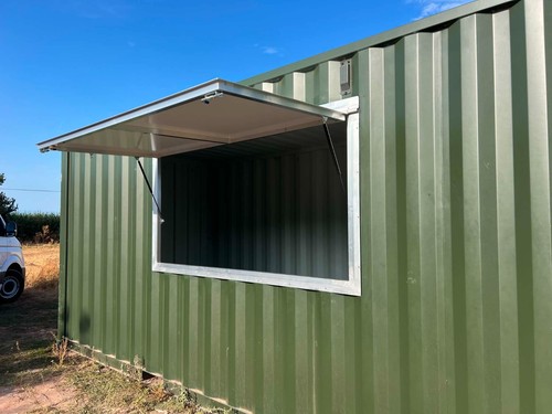 Shipping container serving - shipping,