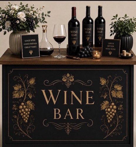 Wine bar station portable - wine,