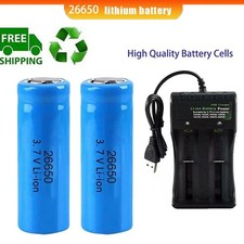 2PC 26650 3.7V Li-Ion Battery