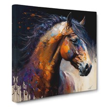 Horse Palette Canvas Wall Art