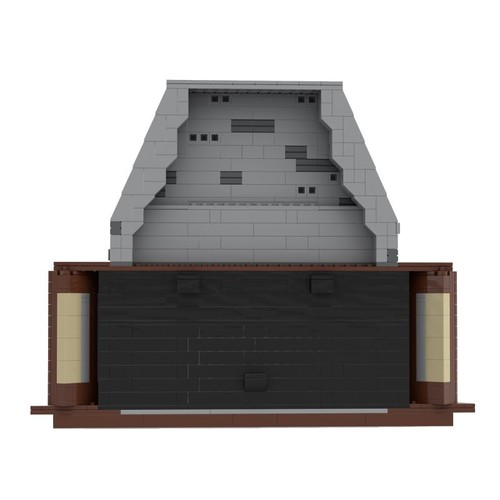 Fireplace model with ornaments - model,