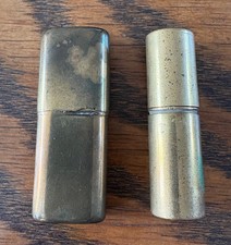 Brass cigarette lighters, x2