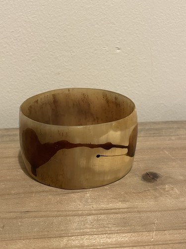 Vintage horn bracelet bangle - vintage,
