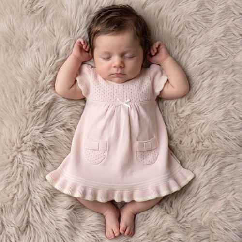 Baby girl cotton knitted dress - baby,