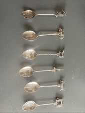 Silver plated Spoons. 3D  Souvenir Spoon bundle WAPW