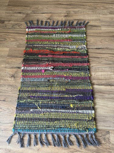 Cotton rag rug size 87cm - rug....size,