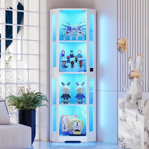 Corner glass display - glass,