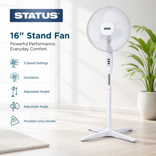 Standing pedestal fan - 16”,