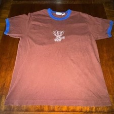 Obey Ringer T Shirt XL Brown