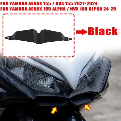 Black front fairing winglet - black,