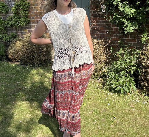 Vintage cream cotton - vintage,
