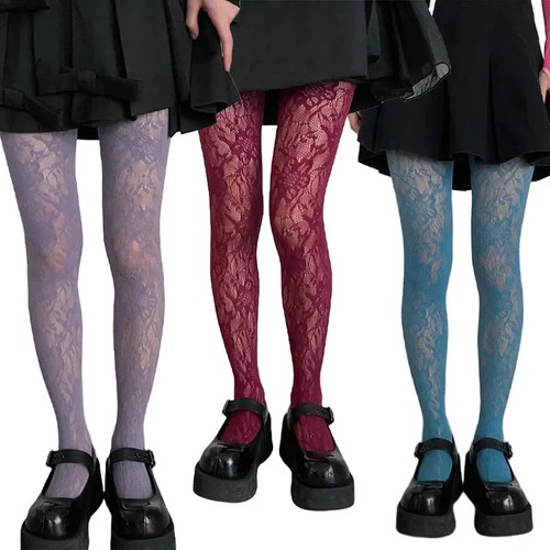 Women floral fishnet tights - women,