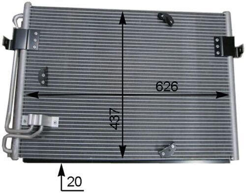 Fits bmw 840 condenser - fits, 8