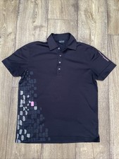 Men’s Galvin Green Comfort Tech Golf Polo Shirt Black Medium