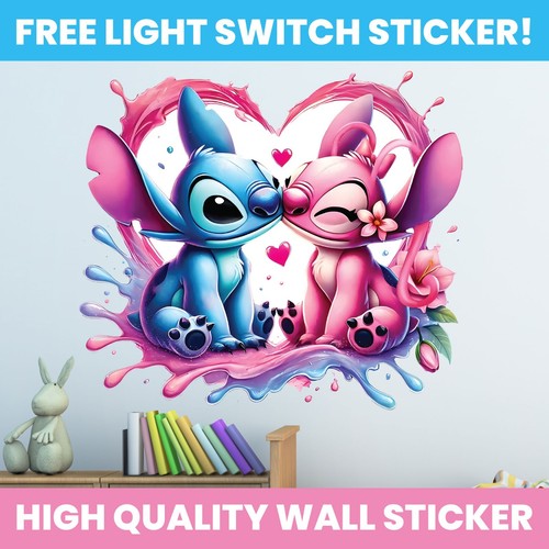 Stitch wall sticker decal - decal, lilo