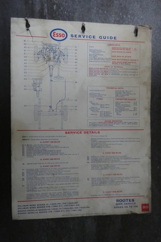 Rootes hillman minx singer - hillman,