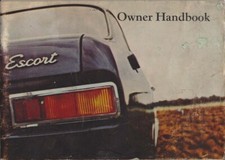 Ford Escort Mk 1 1967 Original Owners Handbook 1100 1300 GT Pub. 1968
