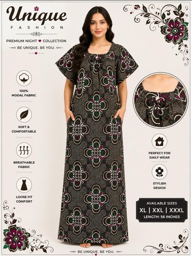 Indian night dress cotton - indian,