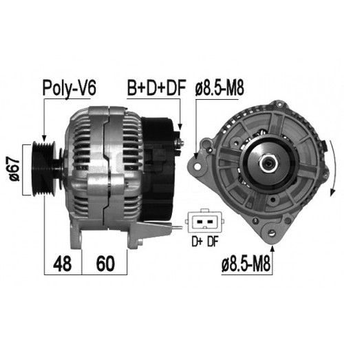Alternator em671s 8el 737 - 8el,