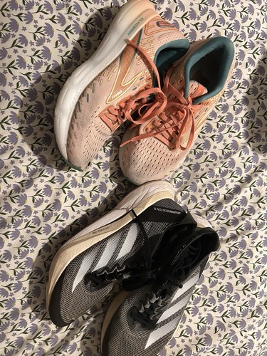 Two pairs running - trainers,