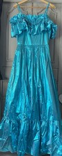 Vintage 80s Metallic Turquoise