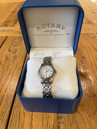 Vintage silver coloured rotary - coloured,