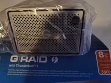 G-RAID 2, 8TB Storage RAID Enterprise Solution, Thunderbolt 3. Sealed Never Used
